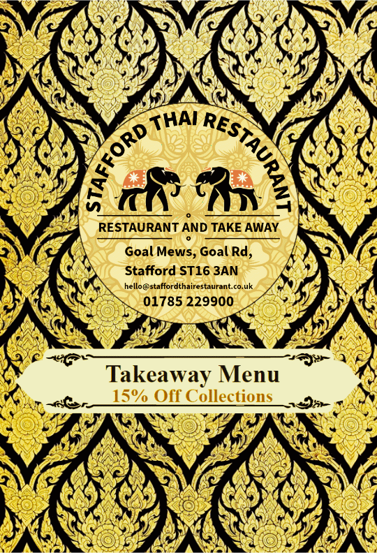Stafford Thai Restaurant - Take Away Menu